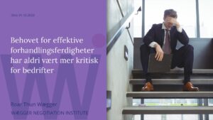 The need for effective negotiation skills has never been more critical for businesses