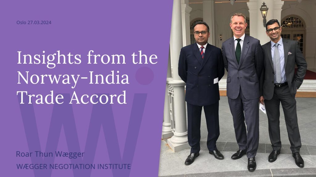 Insights from Norway-India Trade Accord