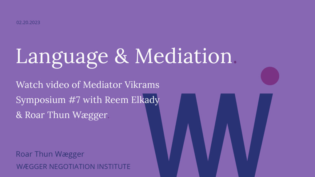 language and mediation, how important is it?