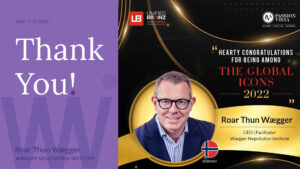 Passion Vista Magazine utpeker WNI-gründer Roar Thun Wægger til et globalt ikon for 2022