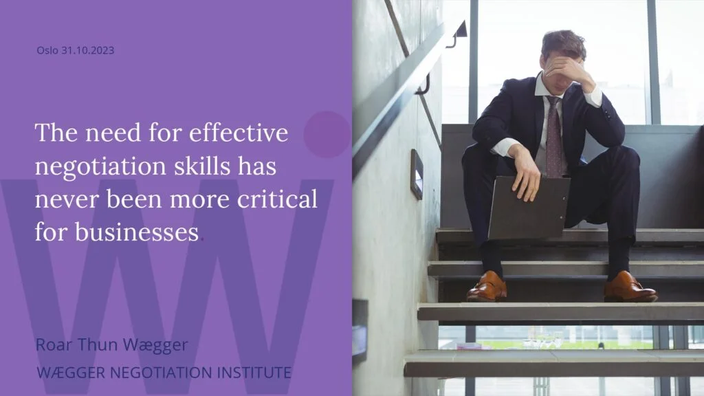 The need for negotiation skills has never been more critical | Wægger ...