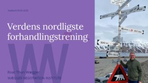 Roar Thun Wægger holder verdens nordligste forhandlingstrening på Svalbard